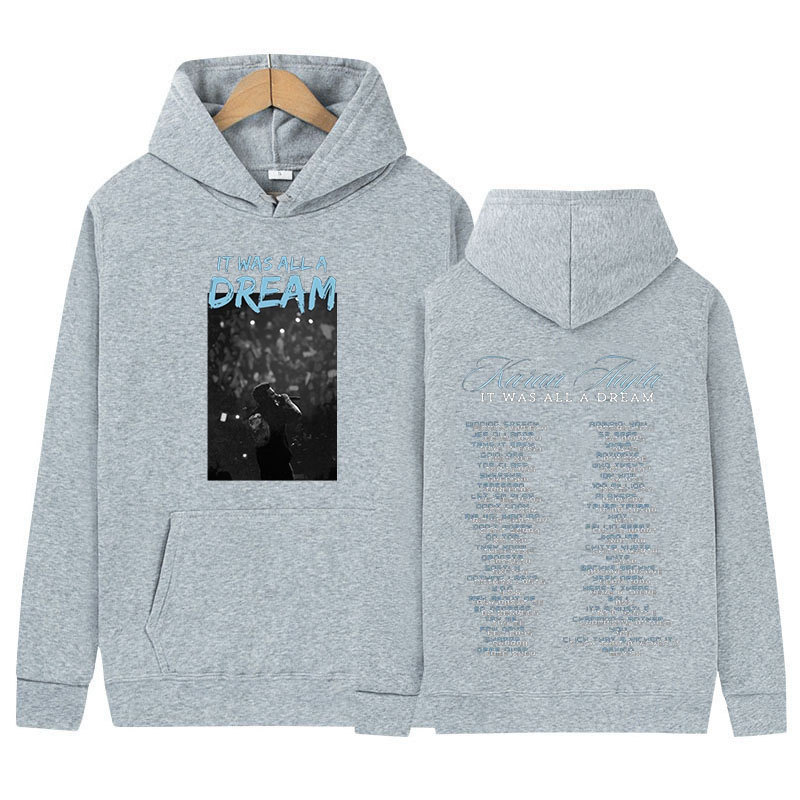 Karan Aujla It Was All A Dream Tour Álbum Suéter para hombres y mujeres Sudadera de moda retro