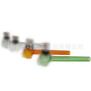 Creative Skull Glass Tube Colorfuled Glass Tube Metal Accessories