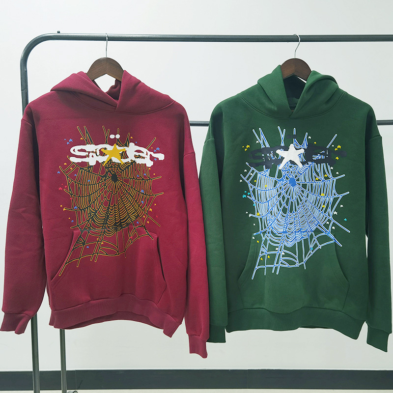 Cross-Border Sp5Der European and American Hip-Hop Singer's Same Printed Letters 555555 Men's and Women's Couple Sweatshirt Hoodie Trendy