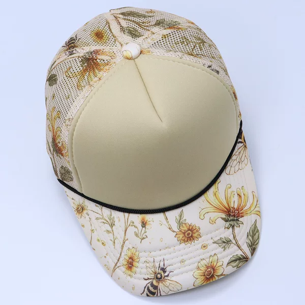 Cross-Border New Summer Trucker Mesh Hat Outdoor Casual Sun Hat American Fashion Breathable Sun Protection Baseball Cap for Men and Women