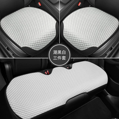 Volkswagen LaVida XR Seat Cover Wool pad - trendy-black-and-white-three-piece-set