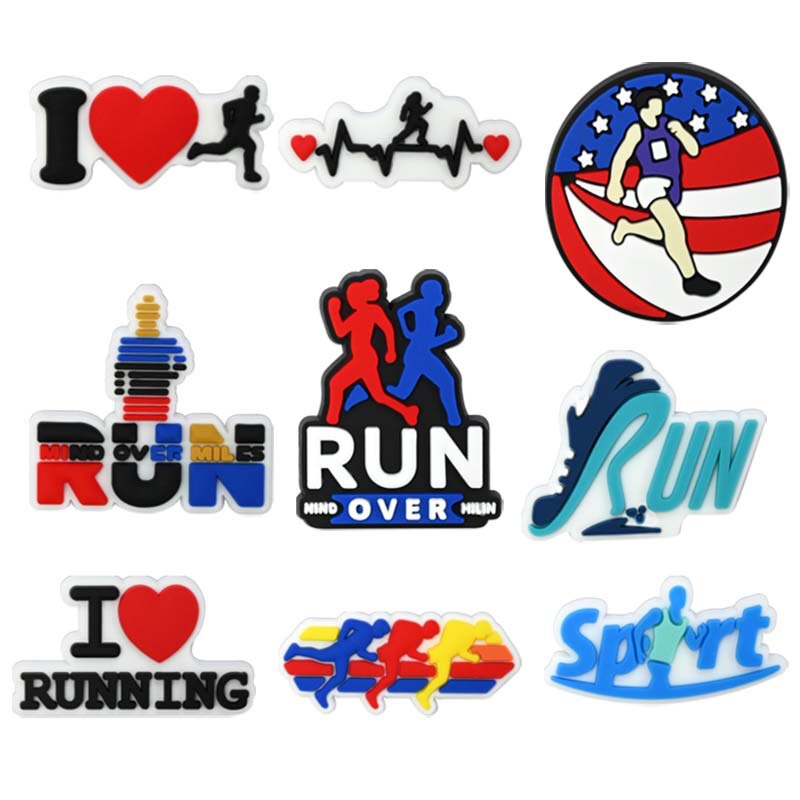 New Sports Series Pvc Soft Rubber Flat Hole Shoes Shoe Flower Decorative Buckle DIY Mobile Phone Case Box Decoration Accessories New Sports Series Pvc Soft Rubber Flat Hole Shoes Shoe Flower Decorative Buckle DIY Mobile Phone Case Box Decoration Accessories
