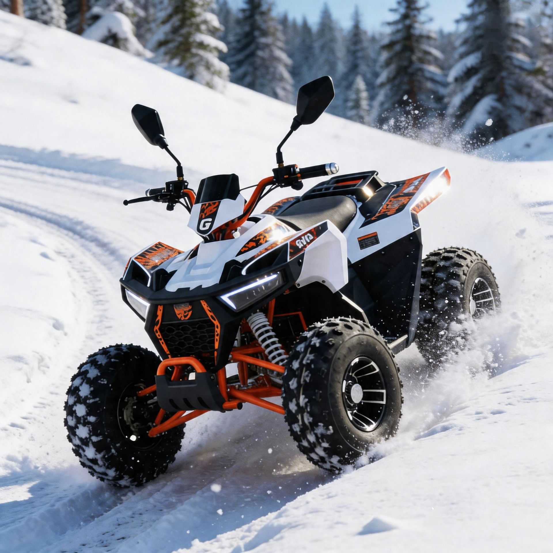 Adult and children's self-driving tour scan-code electric beach bike all-terrain vehicle four-wheel off-road mountain motorcycle ATV