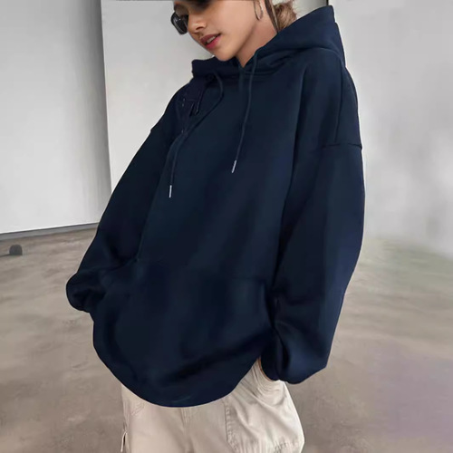 Cross-border European and American fashion new women's stylish star leopard-print loose hooded sweatshirt casual pullover hoodie