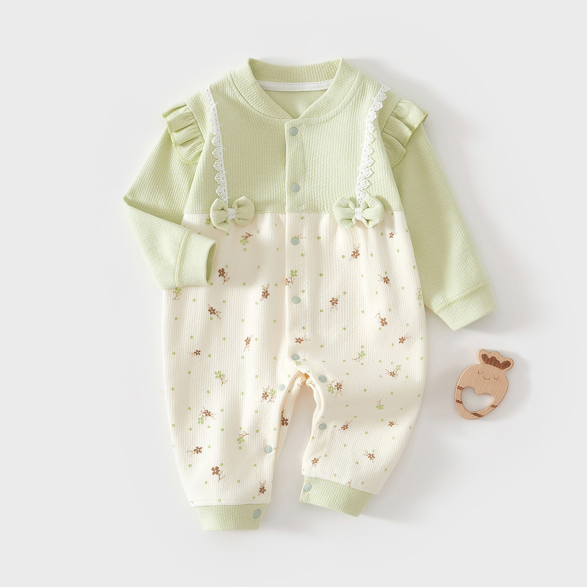 26503 green [spring and autumn 95 cotton 5 spandex]]