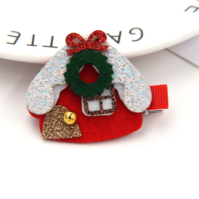 Cross Border Hot Selling Christmas Antlers Snowman Christmas Tree Hairpin Fairy Hairpin Cute Christmas Ornament CP0469