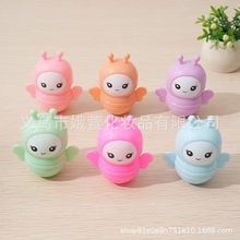 跨境外贸可爱小蜜蜂唇膏水果味保湿补水防干裂起皮润唇膏厂家直销