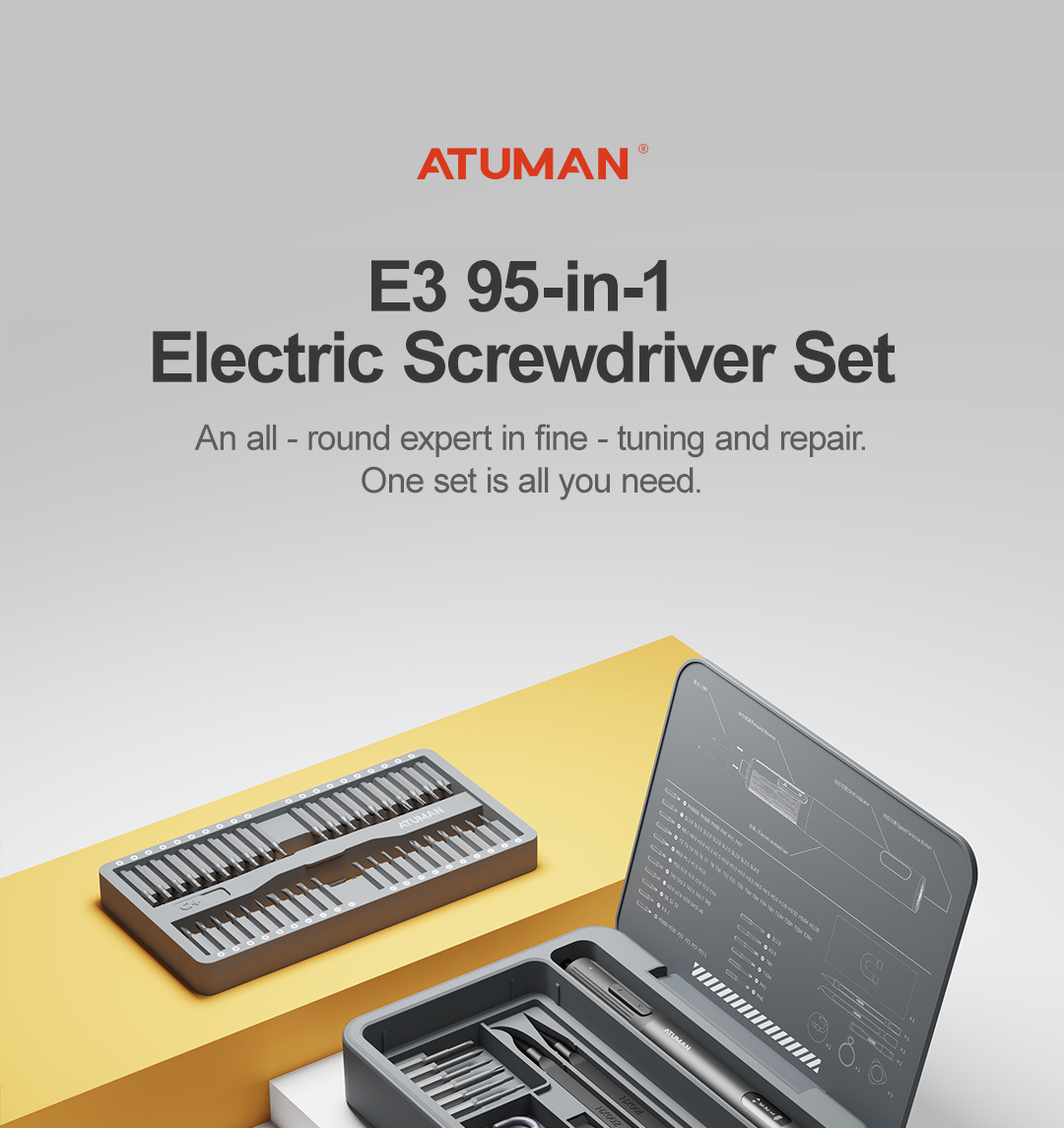Electric screwdriver set, cross-border special supply for DIY tool boxes, DUKA brand factory direct sales.