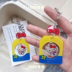 新しいアクリルペンダントキティ猫キーホルダー小さなペンダント甘くてかわいい漫画スクールバッグペンダント女の子のための