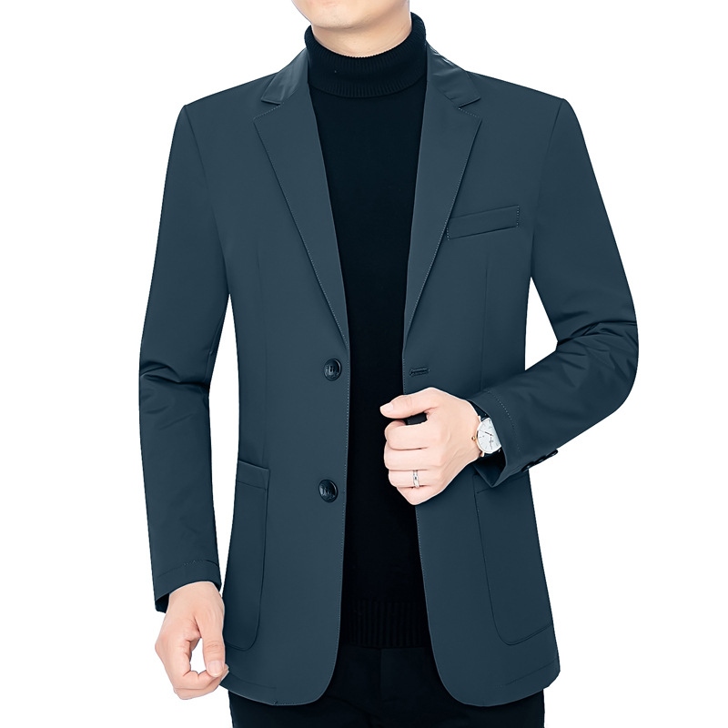 Abajo traje abajo chaqueta de los hombres cortos de invierno de los hombres SLIM-Fit de los hombres ligeros papá ropa de invierno chaqueta de los hombres