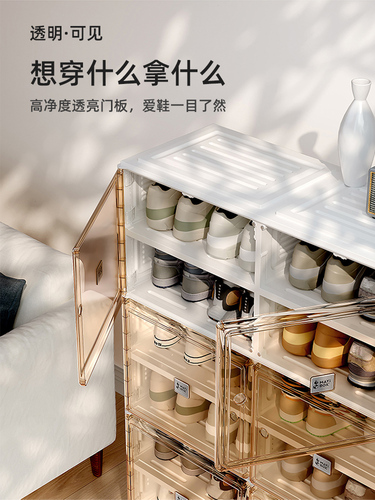 Ant Box Shoe Cabinet Without Installation, Thick Household Simple Modern New  Multi-layer Short Boot Rack