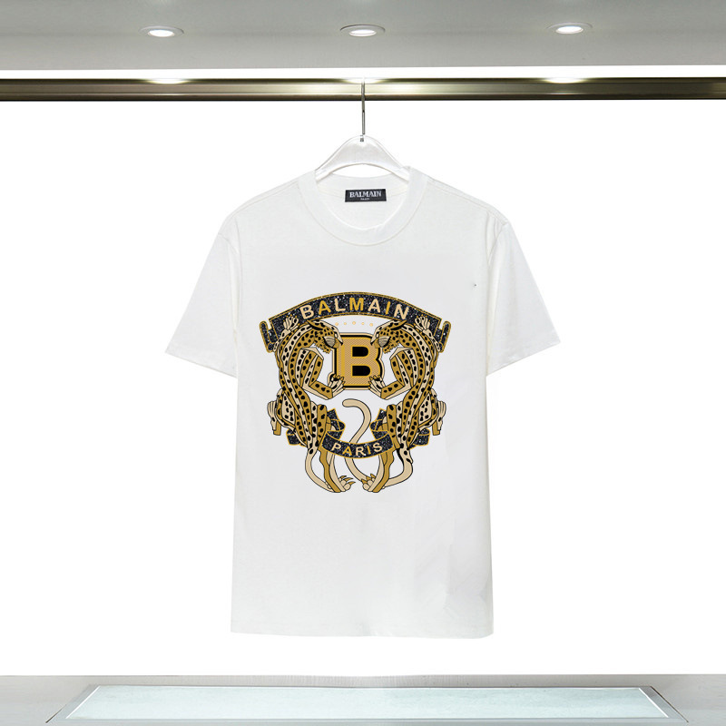Long-Term Availability of Balmain Printed Short-Sleeved T-Shirts with Custom Designs, DIY Letter Patterns, and Logos