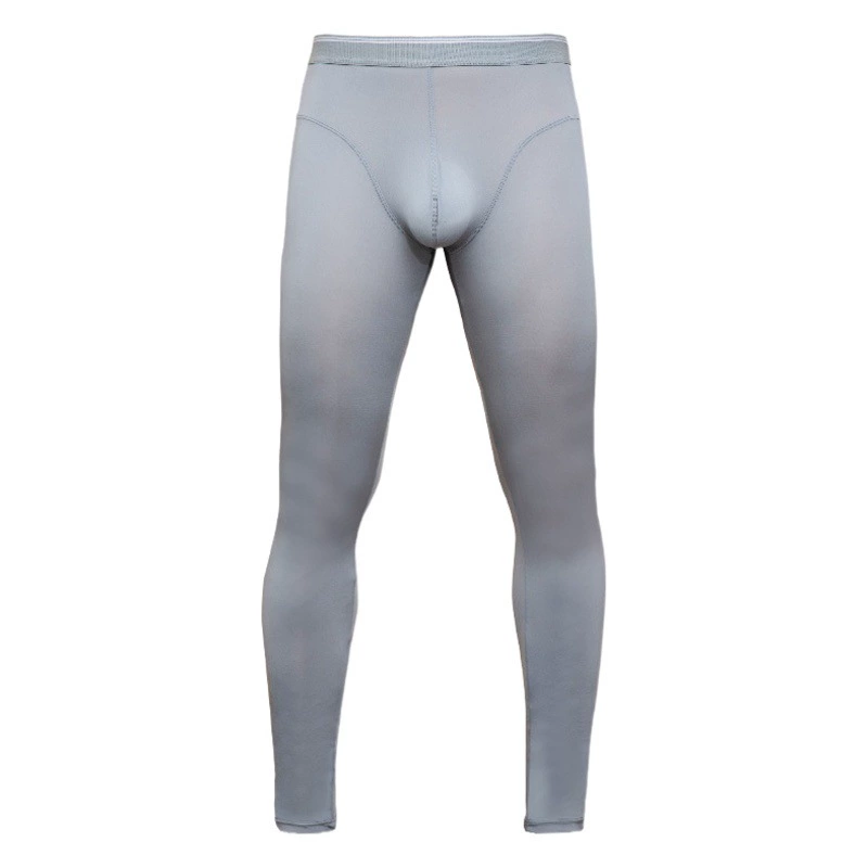 Мужское нижнее белье, тонкие облегающие леггинсы, гладкие дышащие домашние спортивные брюки Ice Silk, дышащие удобные сексуальные длинные брюки