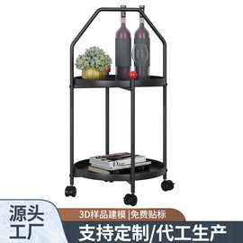 北欧可移动小茶几推车沙发边几轻奢客厅角几床头简约置物
