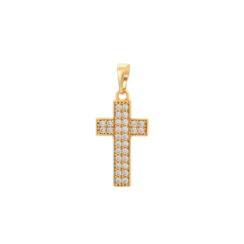 Xuping Europa y los Estados Unidos transfronterizos gemas artificiales simple collar de cruz ligero colgante de lujo colgante accesorios para mujeres