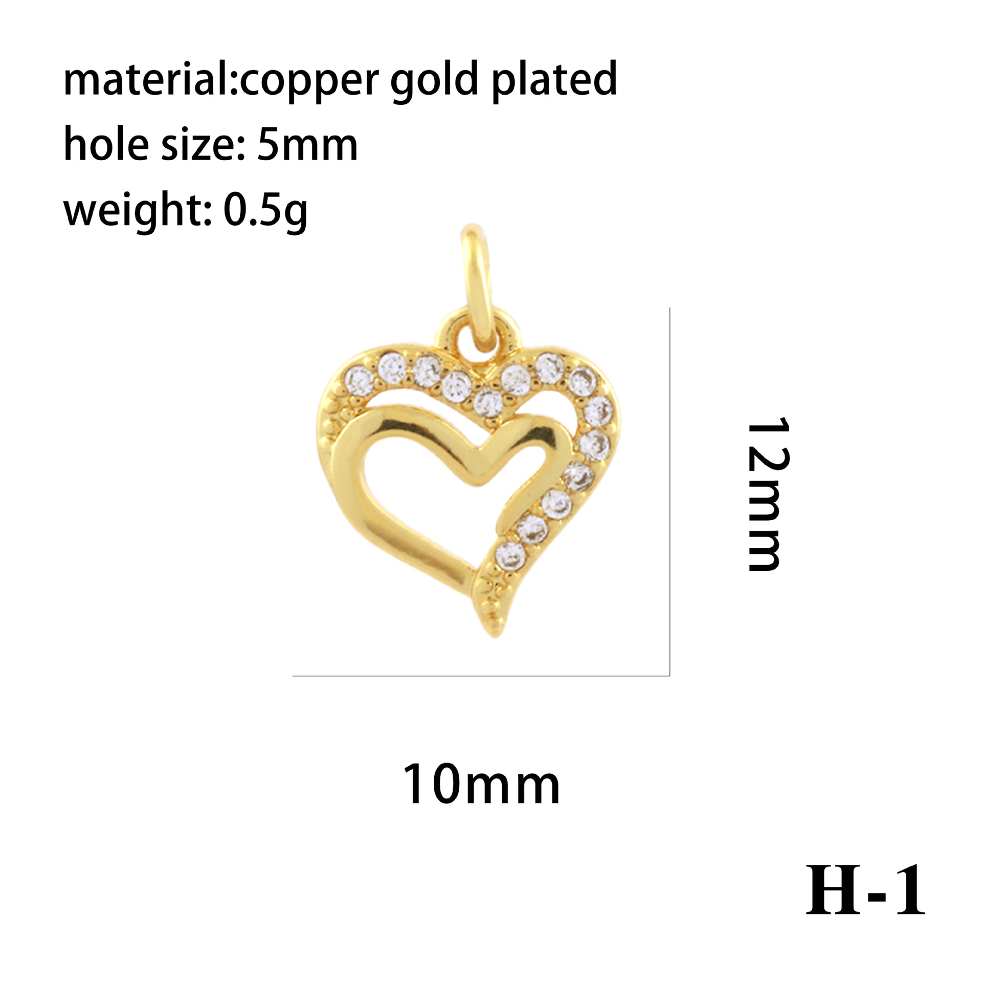 1 Piece Copper Zircon 18K Gold Plated Plating Inlay Pendant display picture 10