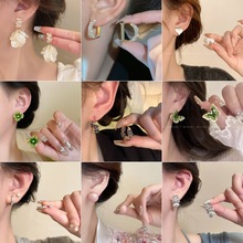 精致小巧耳环耳扣女网红气质高级感耳圈小众设计感简约冷淡风耳钉