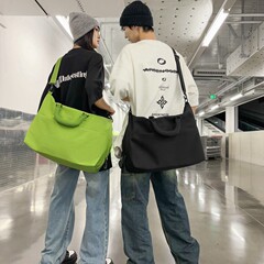 クロスボーダーファッション荷物ショルダーバッグ女性の乾湿分離クロスボディバッグシンプルな耐摩耗性ナイロン撥水トラベルバッグ