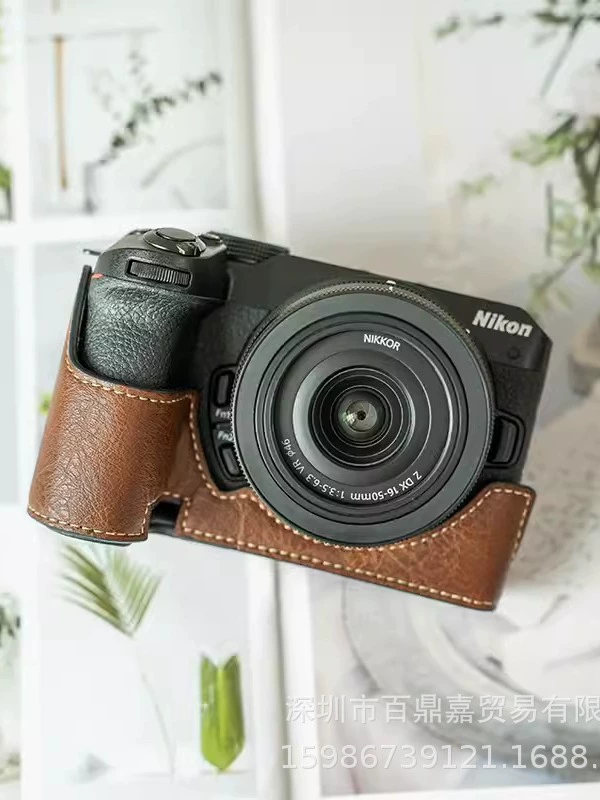 Защитный полукейс (для Nikon Z50 Z30) портативная сумка для камеры с ремешком на одну плечо, черный/зеленый/кофейный