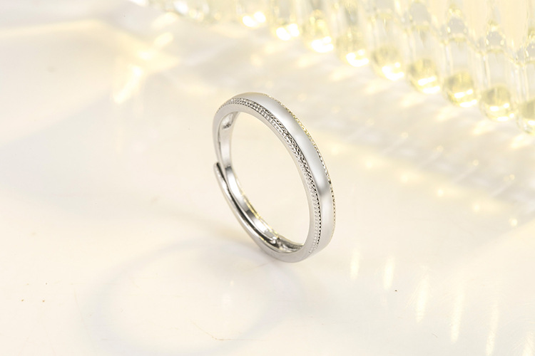 Copper Material Fashion Geometric Copper Plating Zircon Open Ring