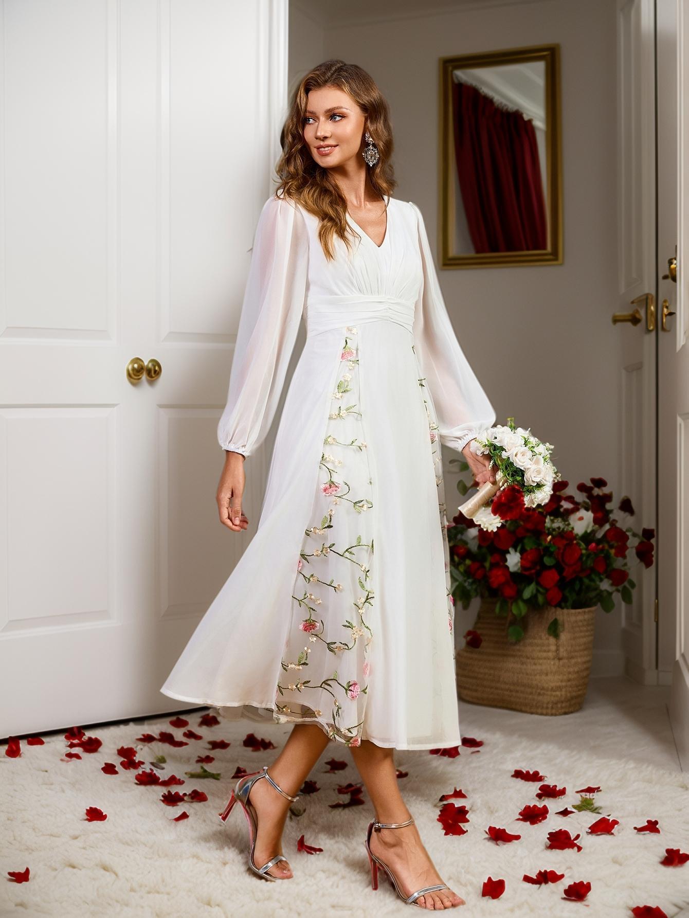 Vestido de noche de manga larga ajustado estilo europeo y americano, novedad de verano para comercio exterior, ideal para Amazon. image 6