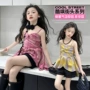 女童格子跨境儿童连衣裙