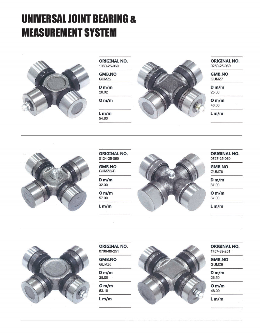 EQ140 universal joint cross shaft 39×118, cross bearing assembly for truck rotary tiller drive shaft