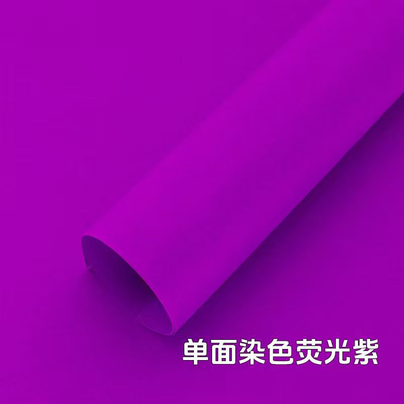 Morado fluorescente unilateral teñido