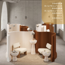 十八纸展示架方案展会展示柜中岛流水台会场展架服装店陈列架环保