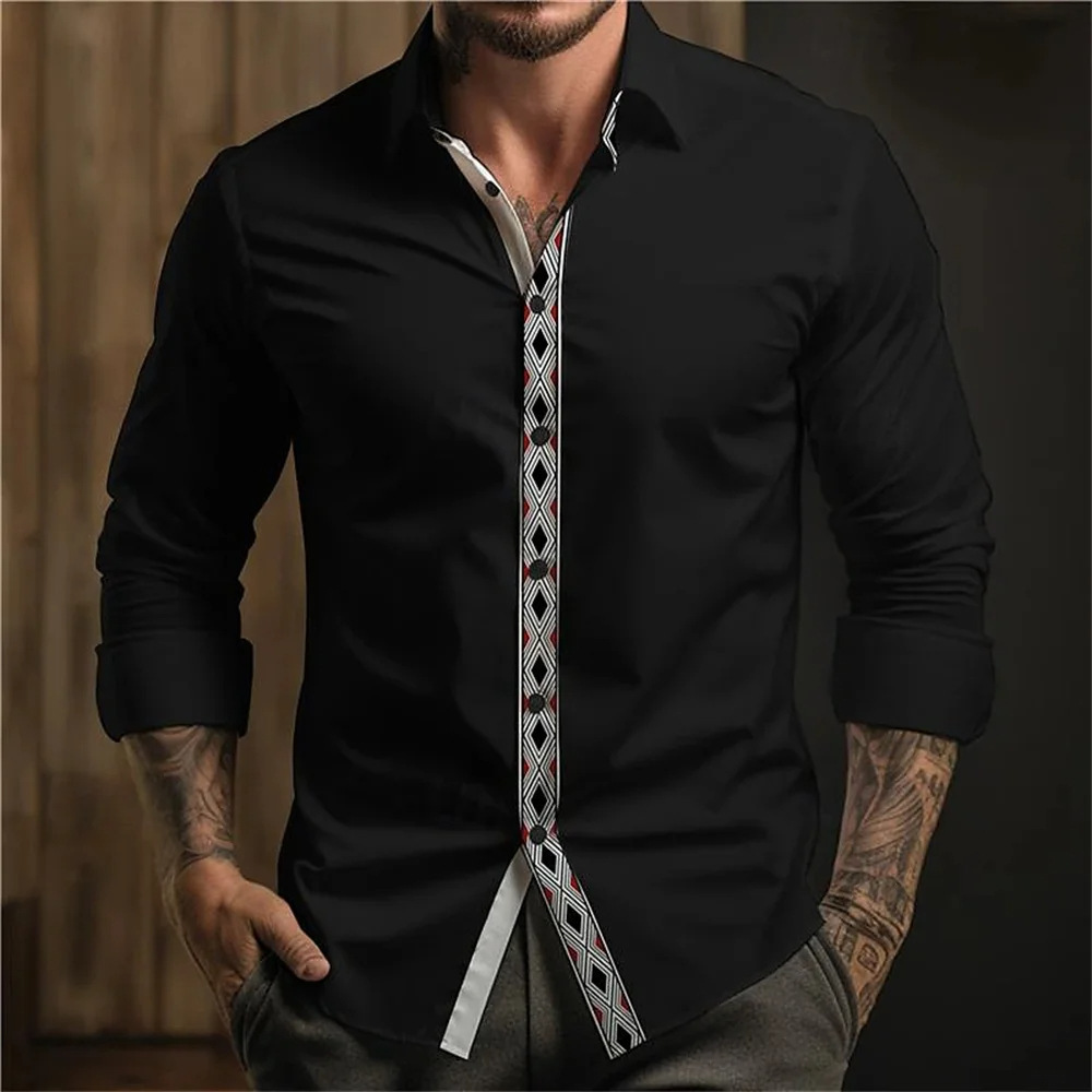 Nuevo estilo suelto de alta calidad color sólido 2024 otoño todo fósforo camisa de manga larga top hombre MB12