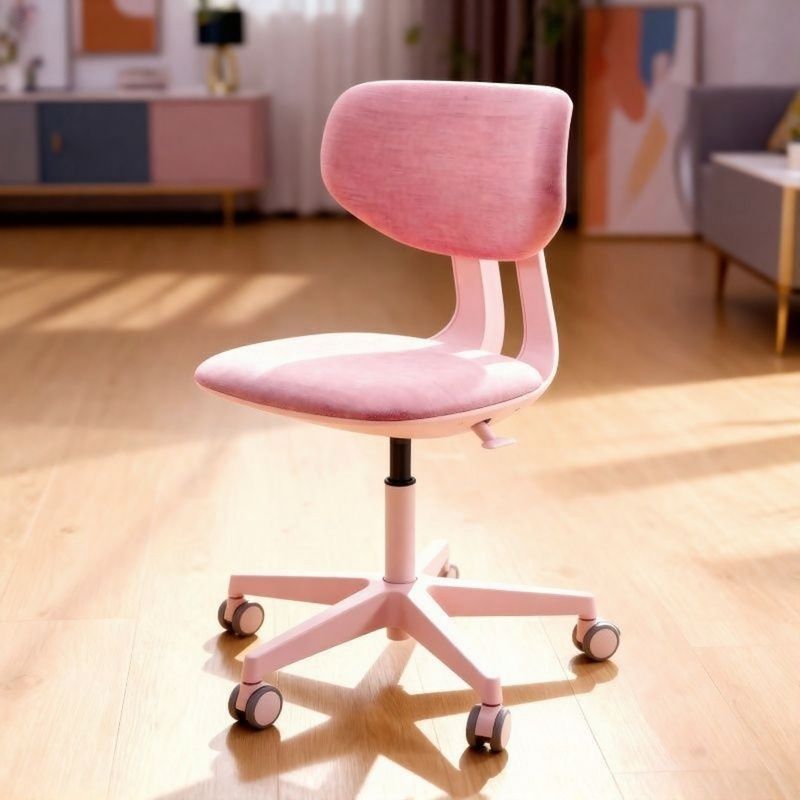 Small-Sized Computer Chair, Swivel Comfortable Study Chair, Compact Makeup Chair for Girls, Office Chair Without Armrests Small-Sized Computer Chair, Swivel Comfortable Study Chair, Compact Makeup Chair for Girls, Office Chair Without Armrests
