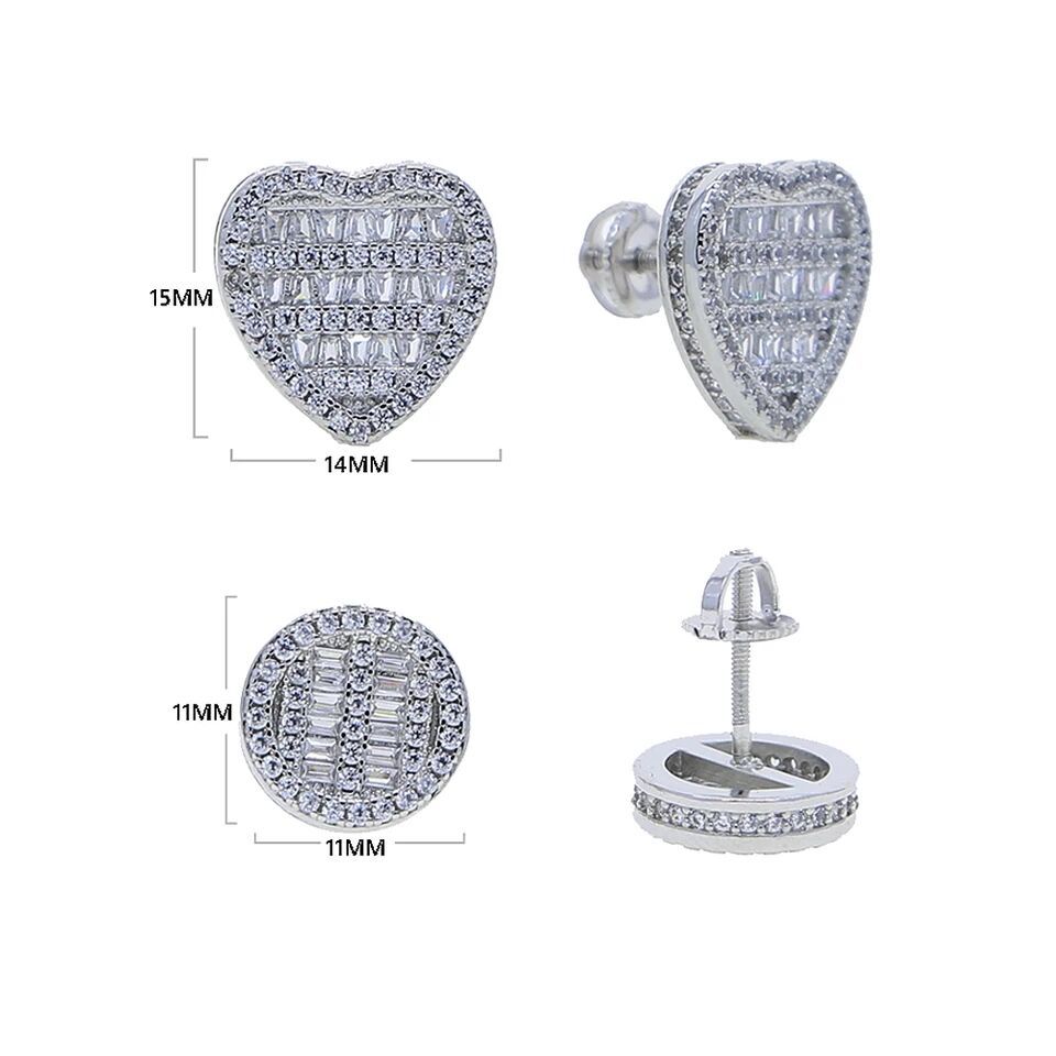 Minimalist Stainless Steel Stud Earrings For Men Punk Style_voghion.com