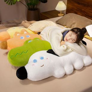 Cartoon Rabbit Fur Animal Long Pillow Bedside Pillow Pillow Sofa Cushion Girls Sleeping Plush Doll Wholesale