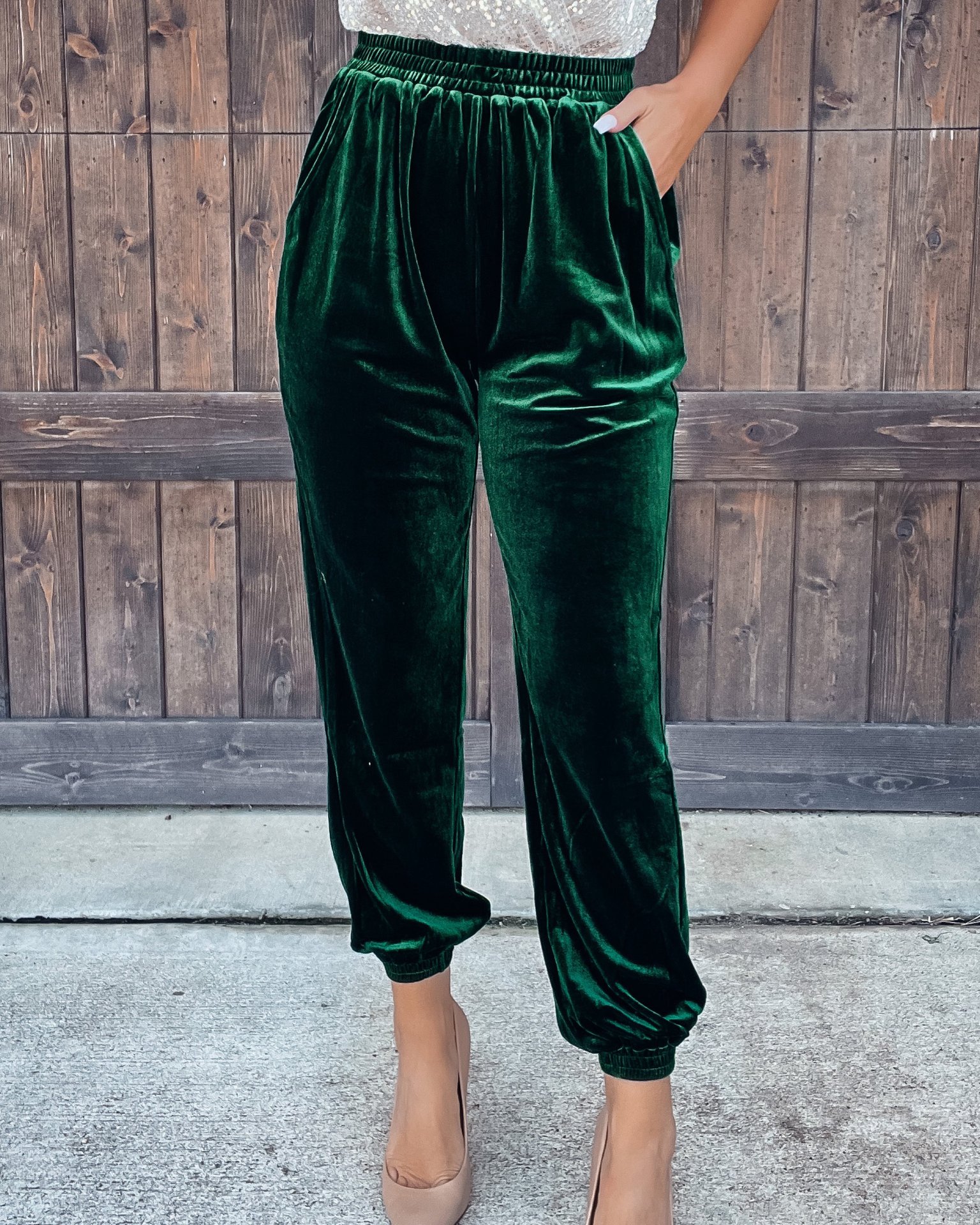 Women's Street Fashion Solid Color Full Length Casual Pants display picture 4
