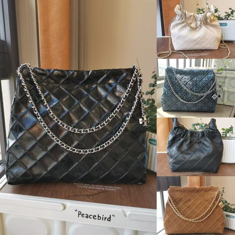 Factory Direct Sale Tb Quilted Tote Bag Versatile Hobo Bag Mini Shopping Bag Chanel-Style Chain Women's Bag Garbage Bag Factory Direct Sale Tb Quilted Tote Bag Versatile Hobo Bag Mini Shopping Bag Chanel-Style Chain Women's Bag Garbage Bag
