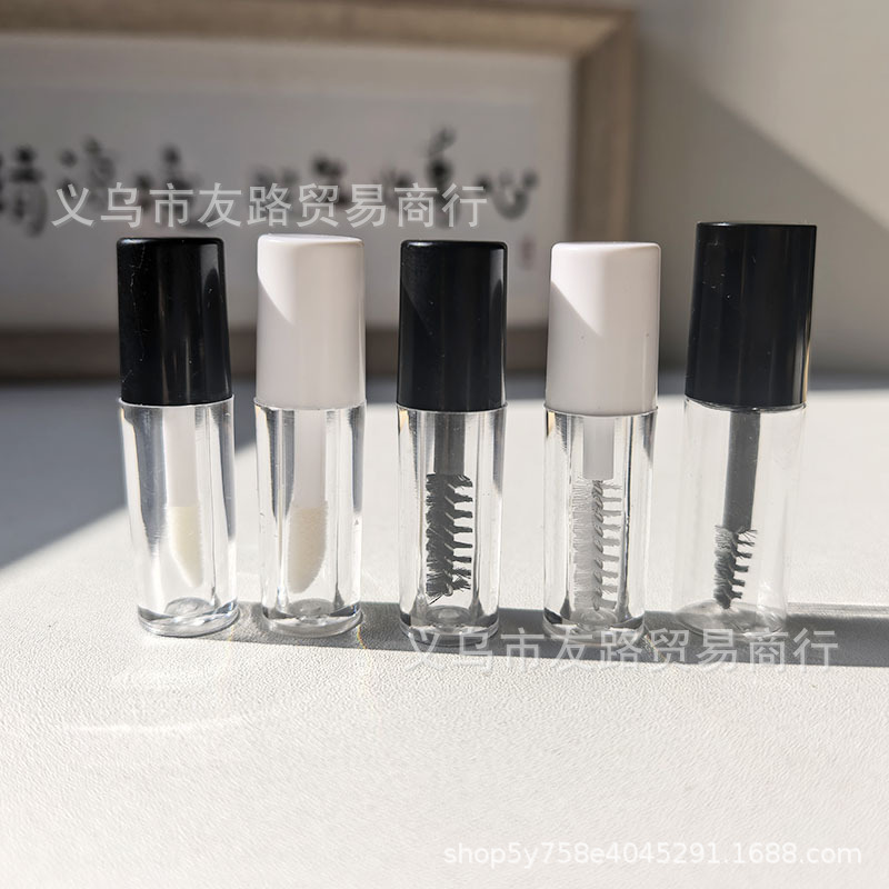 迷你睫毛膏分装瓶1.2ml唇釉空管现货睫毛雨衣唇彩小样分装空瓶子