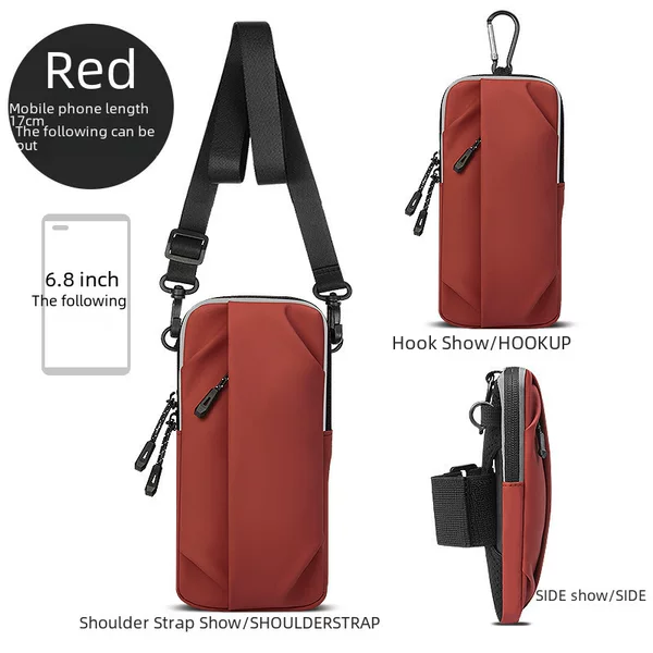 Outdoor Sports Fitness Cross-Body Cycling Running Casual Men's and Women's Multi-Functional Mobile Phone Arm Bag for Men and Women