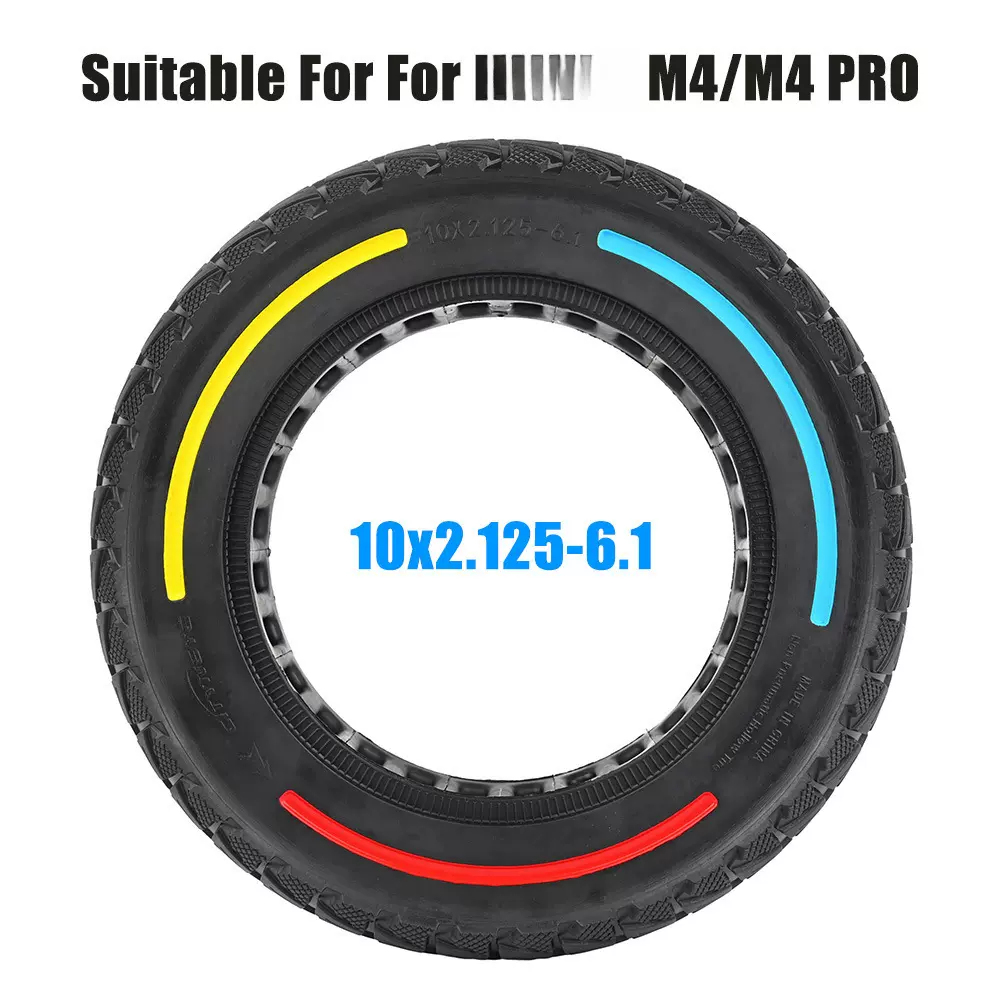 厂家直销M4/M4PRO电动滑板车超弹越野多彩蜂窝胎10*2.125寸
