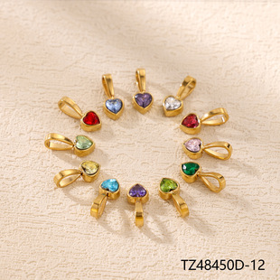 Classic pendant, necklace, zirconium, accessory, accessories