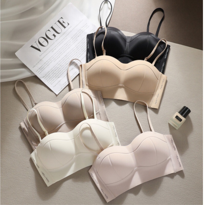 8811 Simple Traceless Summer Strapless Sling Underwear Fashion All-match Beautiful Back Non-rimmed Palm Cup Bra 8811 Simple Traceless Summer Strapless Sling Underwear Fashion All-match Beautiful Back Non-rimmed Palm Cup Bra
