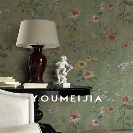 墙纸、壁纸;墙布;壁画