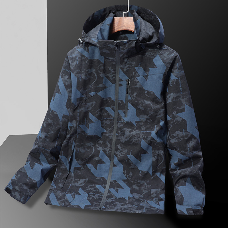 Jackets for Men and Women, Outdoor Spring and Autum Thin Windproof and Waterproof Jackets (Clearance Sale) Group Clothing