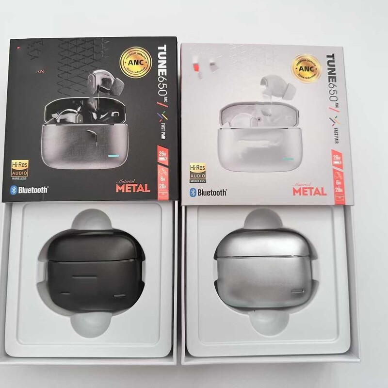 Cross-Border New Model In-Ear Zinc Alloy Noise-Canceling Wireless Bluetooth 2026 Huaqiangbei Foreign Trade Tune 650 Headphones Cross-Border New Model In-Ear Zinc Alloy Noise-Canceling Wireless Bluetooth 2026 Huaqiangbei Foreign Trade Tune 650 Headphones