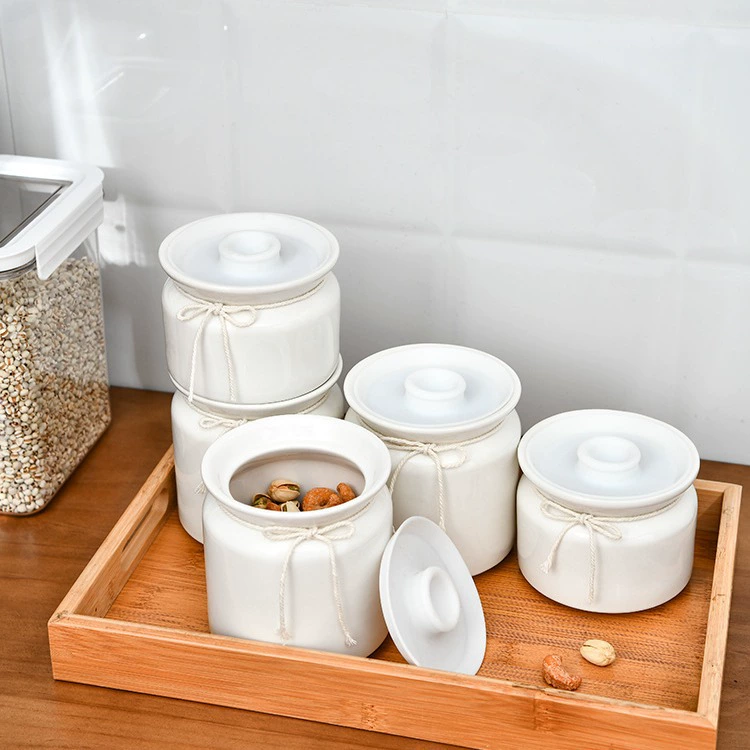 Герметичная банка для маринадов, бытовая керамическая банка для маринадов и квашеной капусты, герметичная банка для хранения, банка для свиного сала в японском стиле.