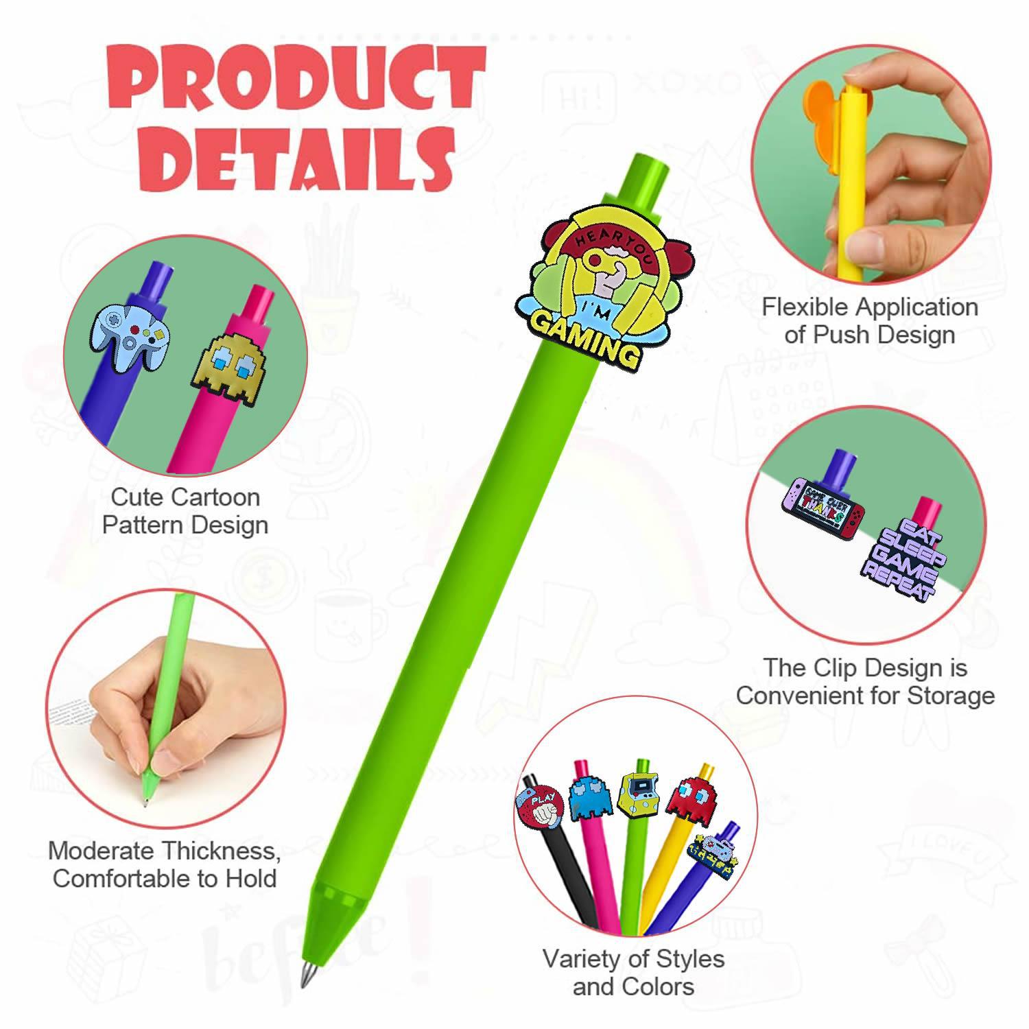 Etsy Juegos 2 Práctico lindo bolígrafo neutro estudiantes regalos de graduación niños jardín de infantes regalo de mano lindo dibujos animados