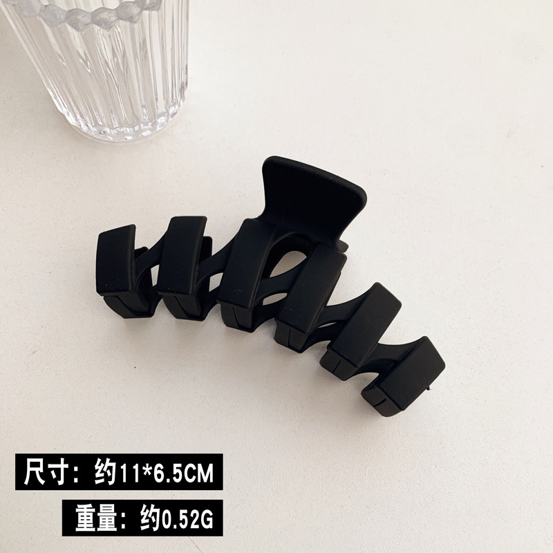 Clip de pelo negro alta Cola de Caballo fijo artefacto horquilla estilo coreano Cabeza trasera horquilla clip de tiburón clip de tamaño pequeño al por mayor