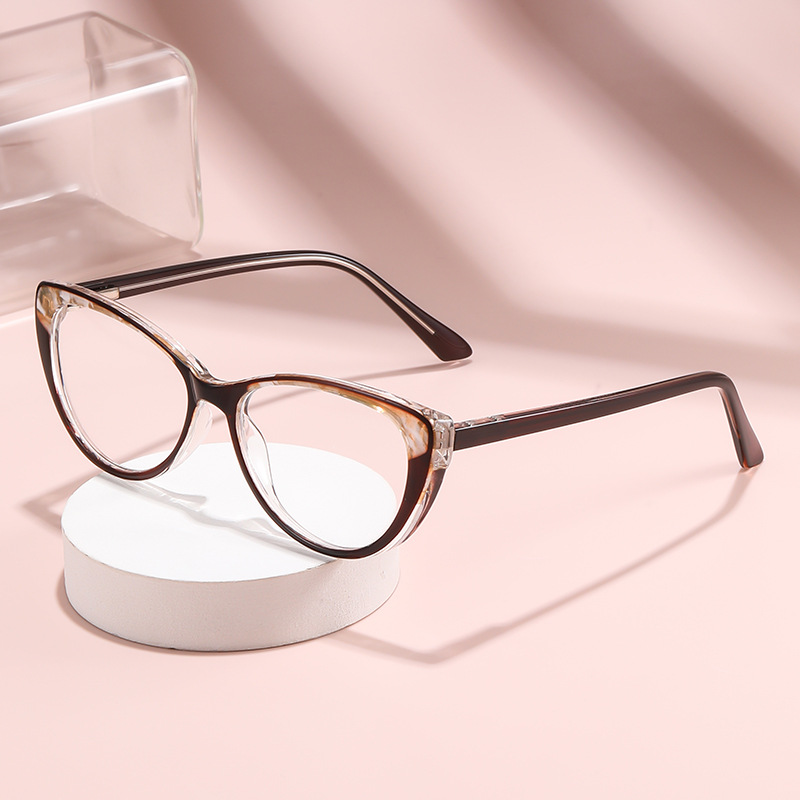 Moda gafas de lector pin ultra ligero transfronterizo ojo de gato red red especial de alta definición anti-luz azul gafas de lector para personas mayores