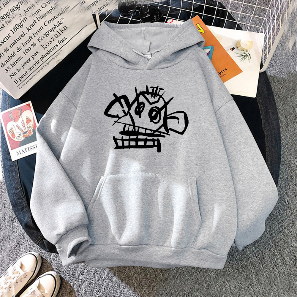 Fashion Anime Arcane Jinx Monkey Graffiti Hoodie Women/men