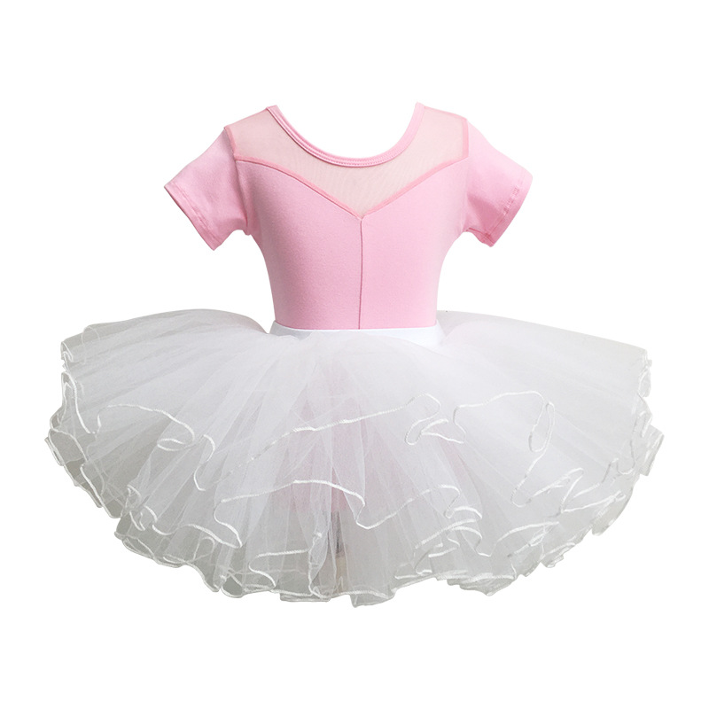 Children's summer dancing ethnic sports clothing, with short sleeve, tutu skirt 5