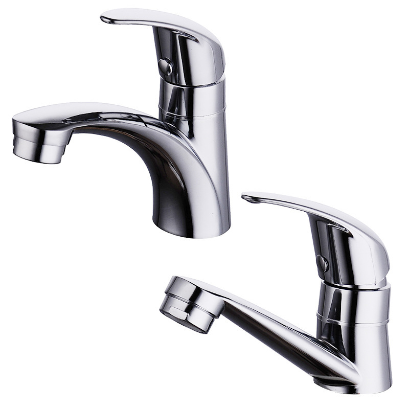 Cross-border Southeast Asia Zinc Alloy Single Cold Basin Faucet Lifted Single Cold Foreign Trade Hand Washing Basin Faucet